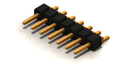 Single Row Right Angle SMT Pin Headers图集